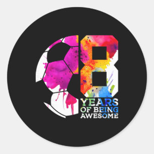 Adesivo 8 Anos Sendo Futebol Incrível no 8º Aniversário _1