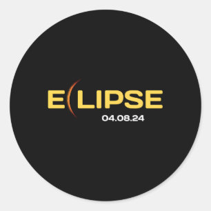 Adesivo 8 De Abril De 2024 Caminho Total Do Eclipse Solar