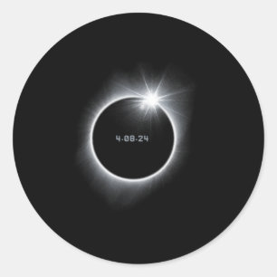 Adesivo 8 Eclipse Solar Total 2024