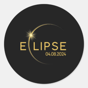 Adesivo 8 Eclipse Solar Total 2024