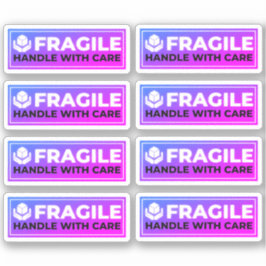 Adesivo 8 Fragile Shipping Stickers (Handle with Care)