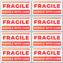Adesivo 8 Fragile Stickers, Shipping Labels for Breakables