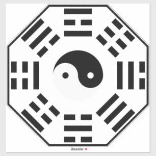 Adesivo 8 Trigramas - Yin Yang - Feng Shui