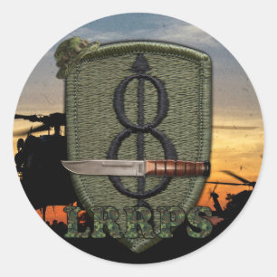 Adesivo 8o remendo da guerra do vietname do lrrp dos lrrps