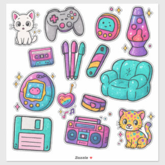 Adesivo 90s Prop Pack Stickers – Glitter