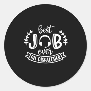 Adesivo 911 dispatcher, respondedor, linha de ouro