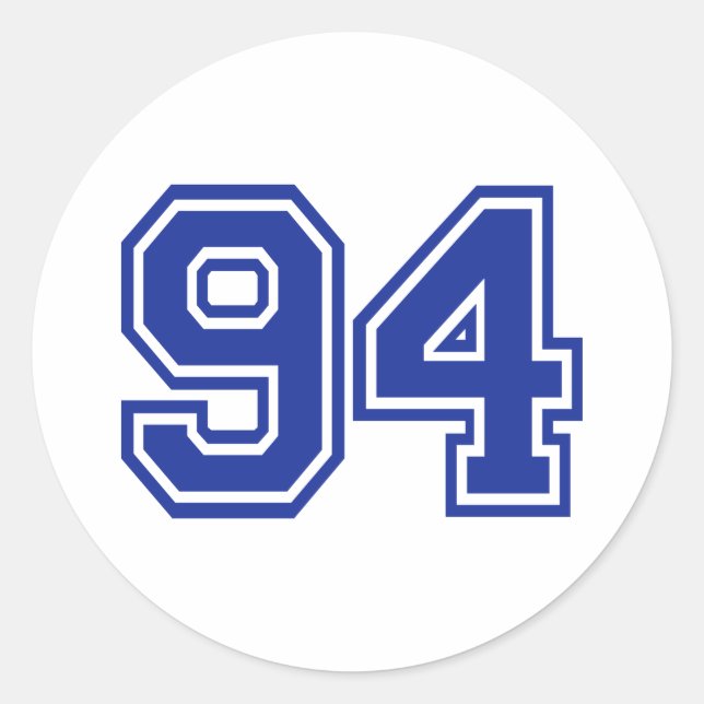Adesivo 94 - número (Frente)