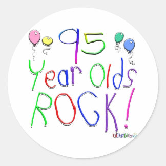 Adesivo 95 anos de Velhos Rock!
