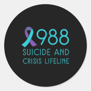 Adesivo 988 Camisa - Suicídio Prevenção 988 Camisa