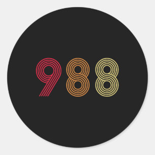Adesivo 988 Linha Hotline Health Mental A para Prevenção a