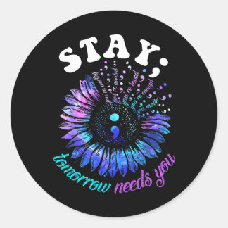 Adesivo 988 Suicide Prevention Stay Tomorrow Needs You Men