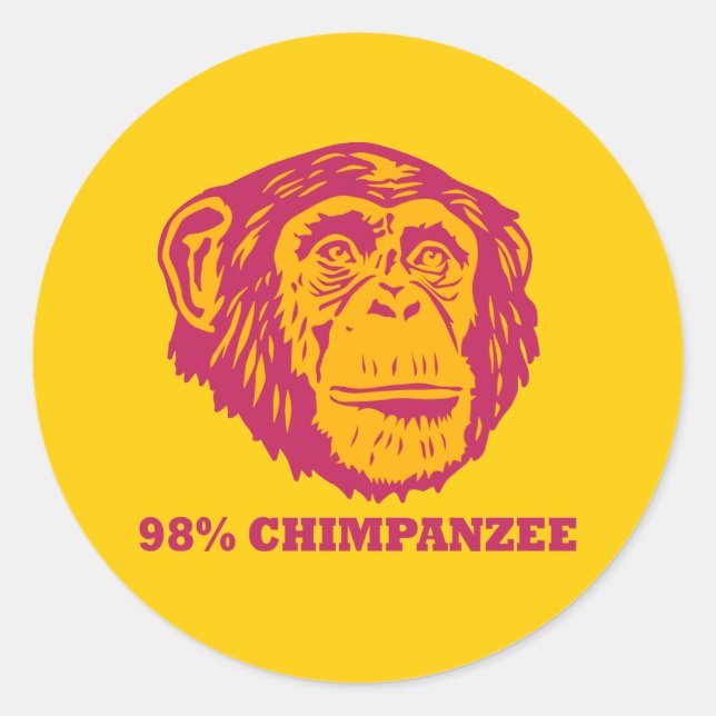 Adesivo 98% Chimpanzé (Frente)