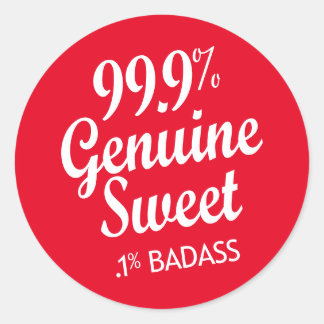Adesivo 99,9% Crachá Genuína Doce 0,1% (2)