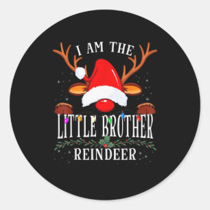 Adesivo 99 Eu Sou O Pequeno Irmão Rena Natal Família