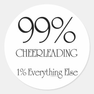 Adesivo 99% que Cheerleading