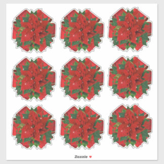 Adesivo 9 Arcos de Quebra de Poinsettia Presente de Prova