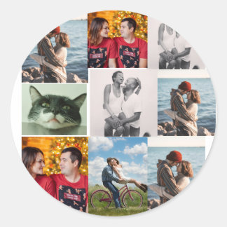 Adesivo 9 Foto Colagem Personalizada