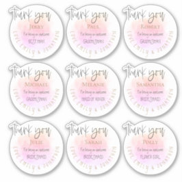 Adesivo 9 Nomes Agradecemos Mensagem Pessoa do Partido Bri