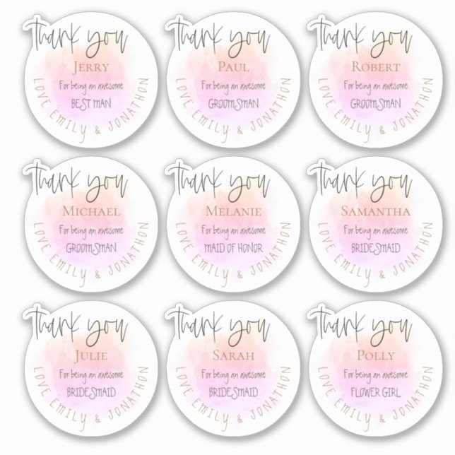 Adesivo 9 Nomes Agradecemos Mensagem Pessoa do Partido Bri (Frente)