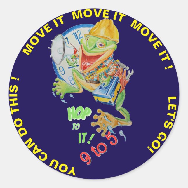 Adesivo 9to5 Motivator Frog Sticker  (Frente)