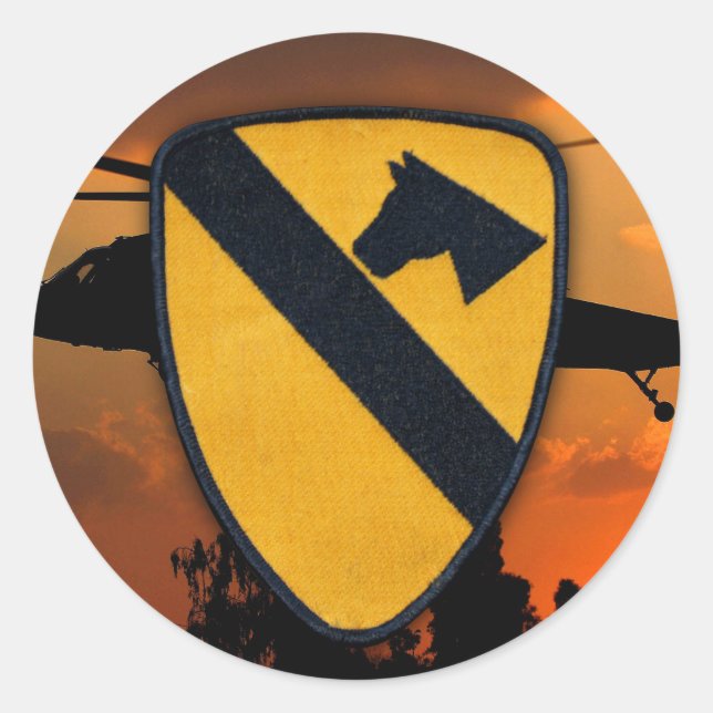 Adesivo a ?a cavalaria areja o remendo airmobile dos (Frente)