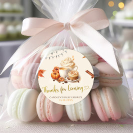 Adesivo A Abóbora Cai Está A Criar Café Obrigado Vinheta