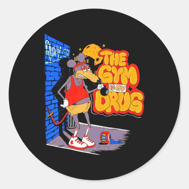 Adesivo A Academia É A Minha Engraçada Droga, Arranjando B (Frente)