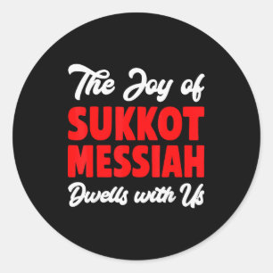 Adesivo A Alegria do Sukkot Messias Mora Conosco Ho Judaic