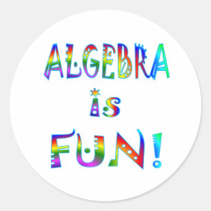 Adesivo A álgebra é divertimento
