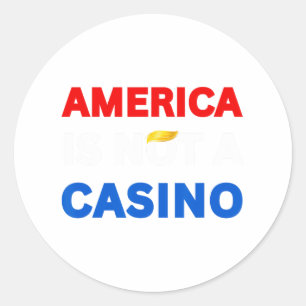 Adesivo A América Não É Um Casino Para Parar Tarifas De Ar
