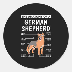 Adesivo A Anatomia De Um German shepherd