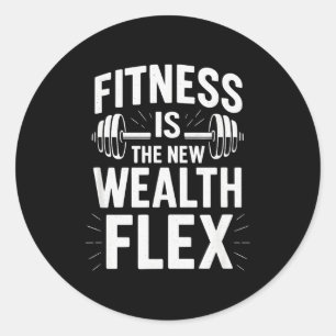 Adesivo A Aptidão É A Riqueza Flex, Dito Motivacional