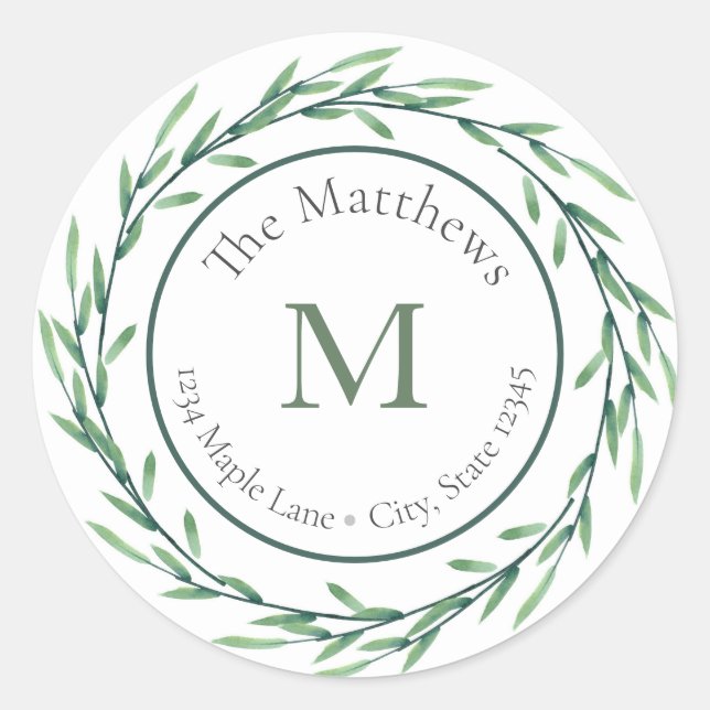 Adesivo A Aquarela Verde deixa rótulos de excursão (Frente)