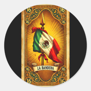 Adesivo A arte da bandeira do patrimônio mexicano chicano