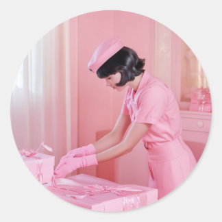 Adesivo A Arte da Maçã Rosa