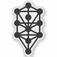 A Árvore Qabalística da Vida (preto)