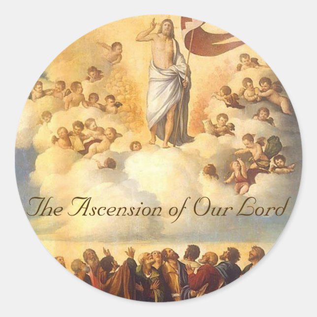 Adesivo A Ascensão de Nosso Senhor (Frente)