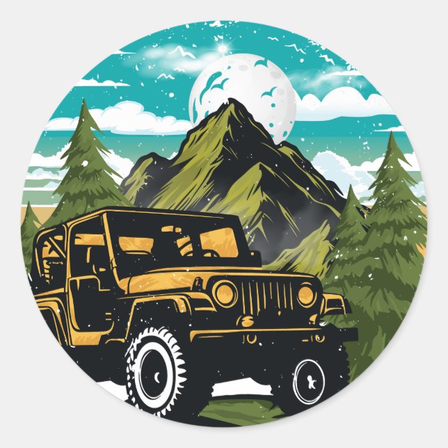 Adesivo A Aventura aguarda o modo de férias (Frente)