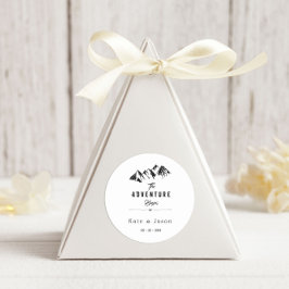 Adesivo A Aventura Começa ⎥Adesivo Redondo Rústico