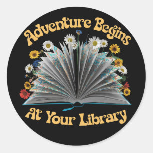 Adesivo A Aventura Começa Na Leitura Do Verão Da Bibliotec