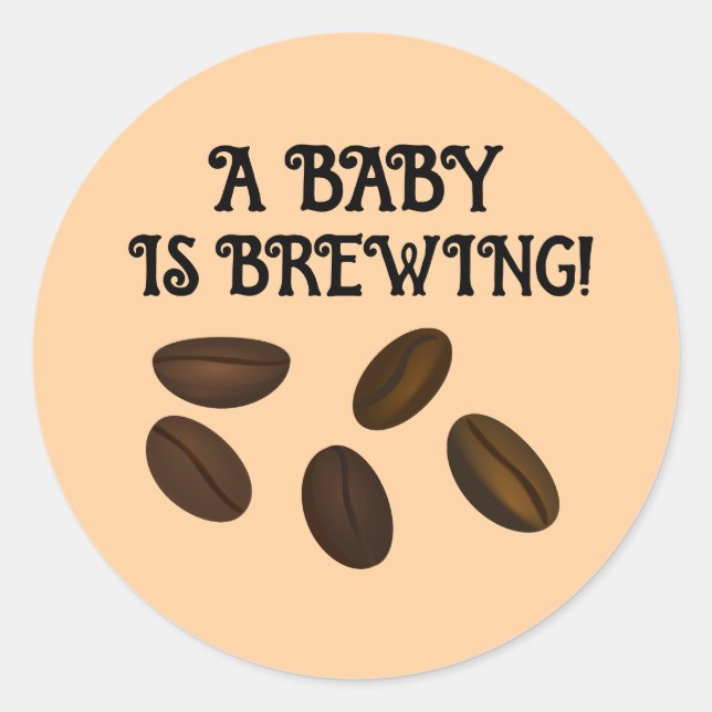 ADESIVO A BABY IS BREWING COFFEE STICKERS (Frente)