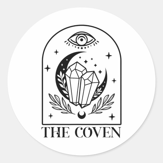 Adesivo A Bachelorette de Casamento Gótico da Noiva de Cov (Frente)