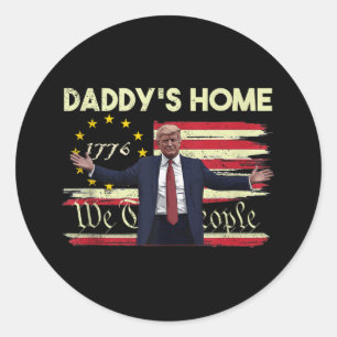 Adesivo A Bandeira Americana Trump Daddys Para Casa, Nós, 