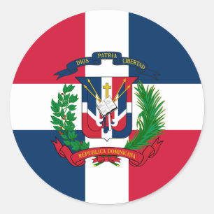 Adesivo A bandeira da República Dominicana
