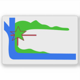 Adesivo A bandeira de Cumanayagua, Cuba