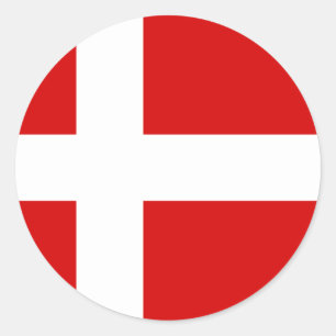 Adesivo A bandeira de Dinamarca
