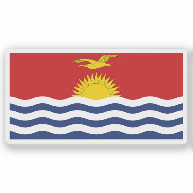Adesivo A bandeira de Kiribati (Frente)