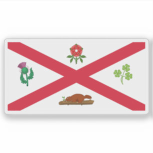 Adesivo A bandeira de Montreal, Quebec, Canadá (1935-1939)