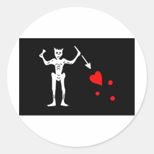 Adesivo A bandeira de pirata Edward de Blackbeard ensina