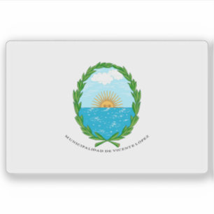 Adesivo A bandeira de Vicente partido López, Argentina
